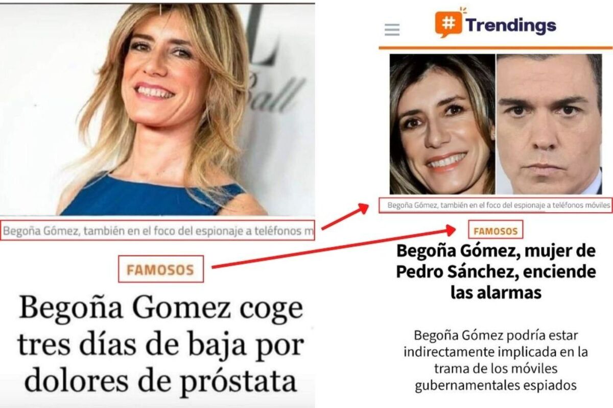 La mentida sobre Begoña Gómez que enfada al seu marit Pedro Sánchez