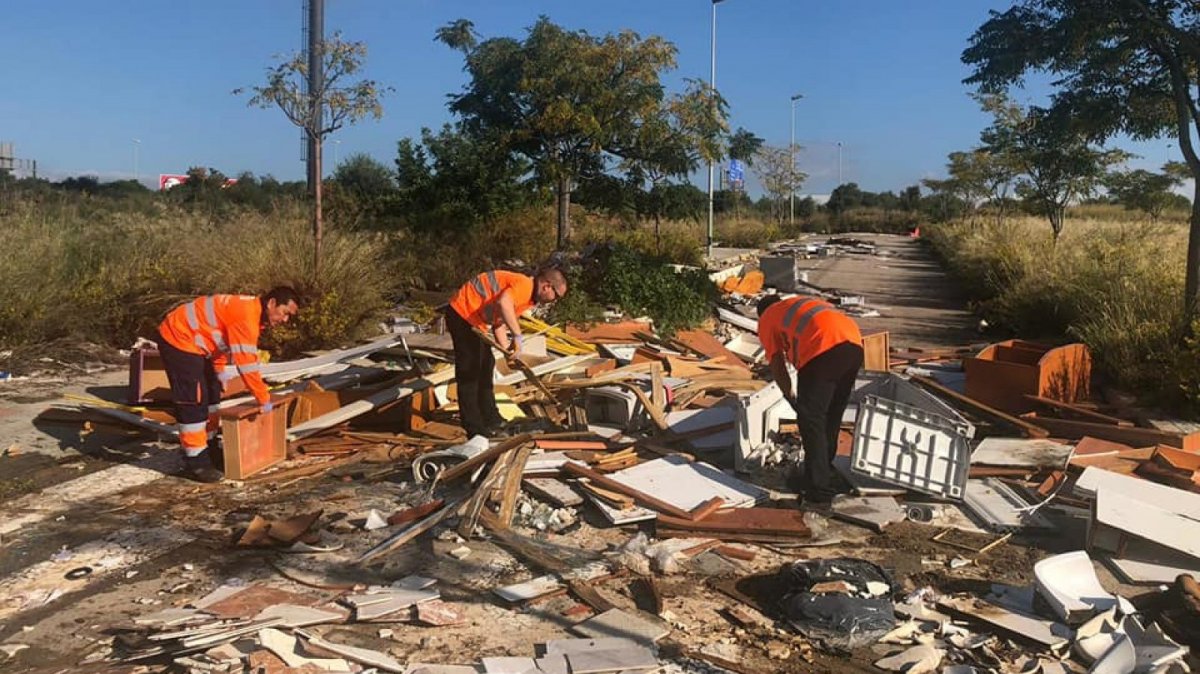 L abocador illegal de la Floresta de Tarragona comença a desaparèixer