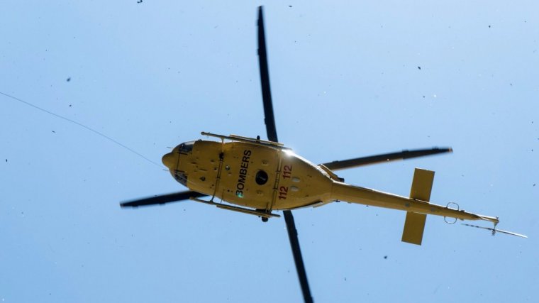 L'helicÃ²pter Alfa 1 del Grup de Rescat del Consorci Provincial de Bombers d'Alacant