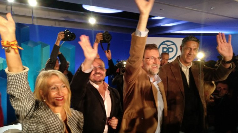 Mariano Rajoy en el acto del PP en Barcelona