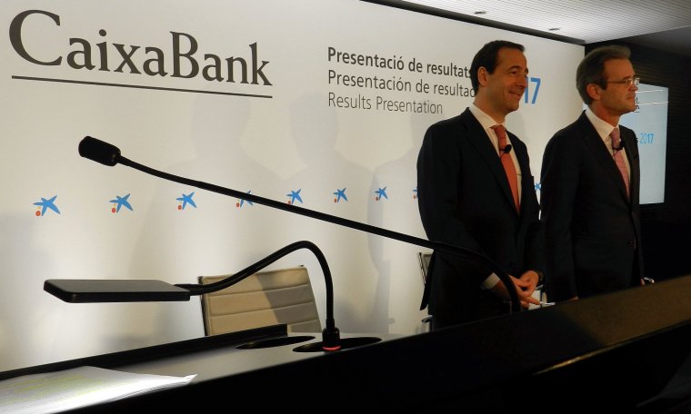 Presentació de resultats anuals de CaixaBank, a València
