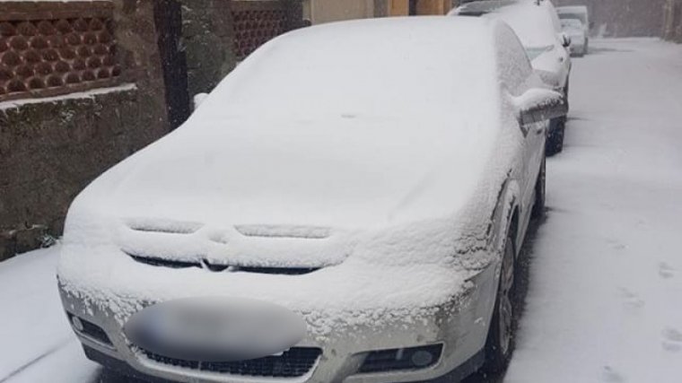 La neu ha agafat de valent a Prades.