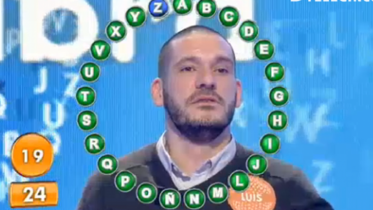 Luis Esteban Lezáun en 'Pasapalabra'