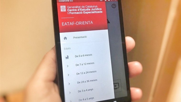 Imatge de la nova aplicació per ajudar els pares separats