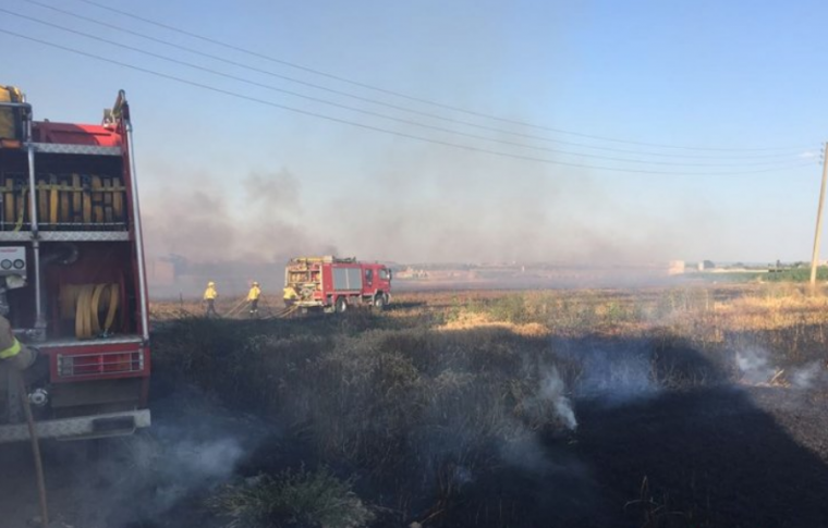 Imatge de l'incendi de Torregrossa