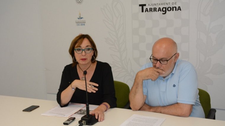 Begoña Floria i Carles Figuerola han dirigit la roda de premsa