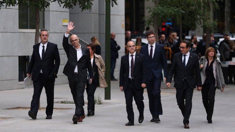 Part dels polítics catalans empresonats que seran traslladats a Catalunya