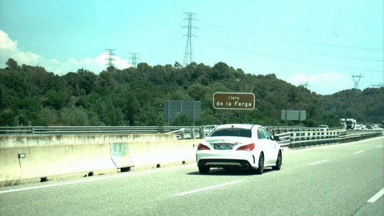 Imatge del vehicle interceptat pels Mossos d'Esquadra
