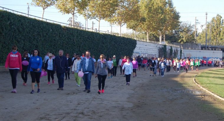 Imatge d'arxiu d'una marxa de l'AECC a Lleida