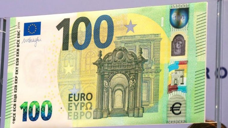 Imatge del nou bitllet de 100 euros
