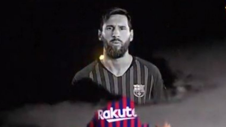 Leo Messi, en la imatge promocional del Barça per Halloween