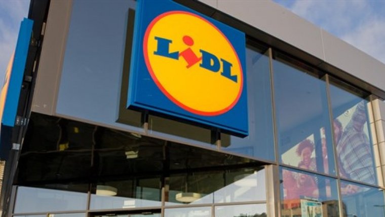 Imagen de archivo del rÃ³tulo de un supermercado Lidl