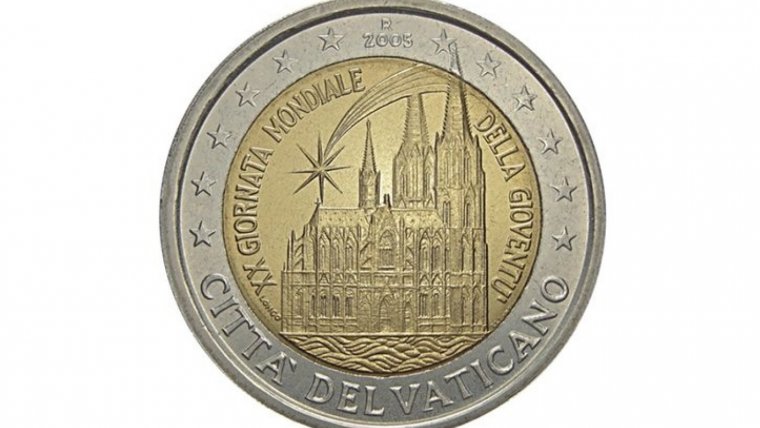 Moneda de dos euros del Vaticano