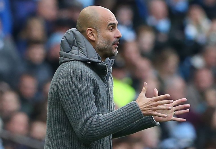 Pep Guardiola, durant el partit entre el Manchester City i el Southampton.