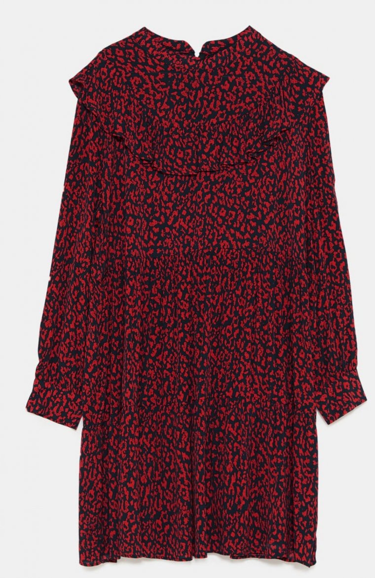 Buy Vestido Leopardo Rojo Zara | UP TO OFF