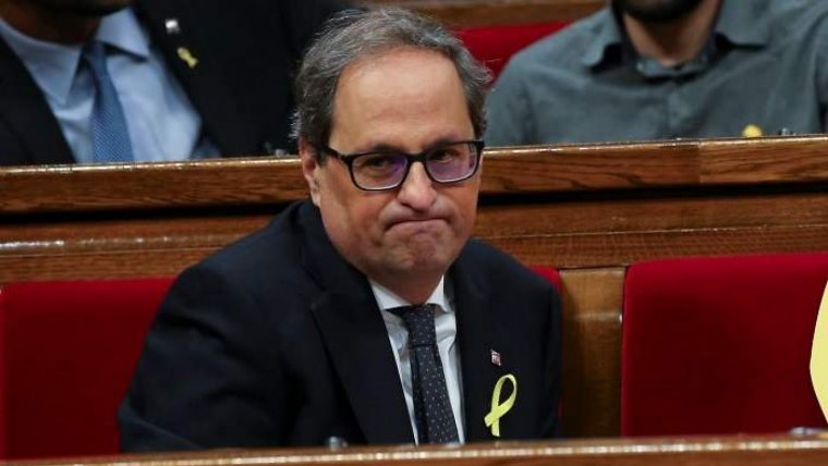 Quim Torra, al Parlament de Catalunya