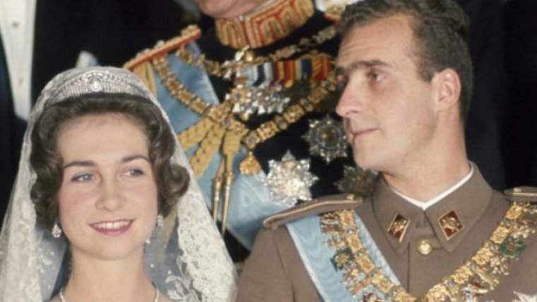 La reina Sofia i el rei Joan Carles I el dia de la boda