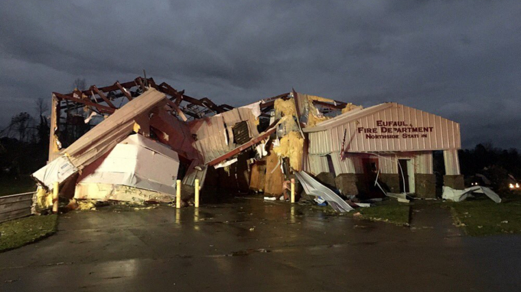 Imatge de la destrucció dels tornados a Alabama