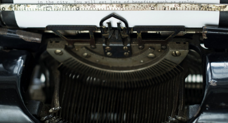 Máquina de escribir.
