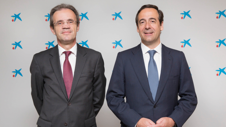 Jordi Gual, president de Caixabank, i Gonzalo Gortázar, conseller delegat de Caixabank