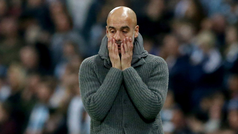 Pep Guardiola, durant el Manchester City-Tottenham.