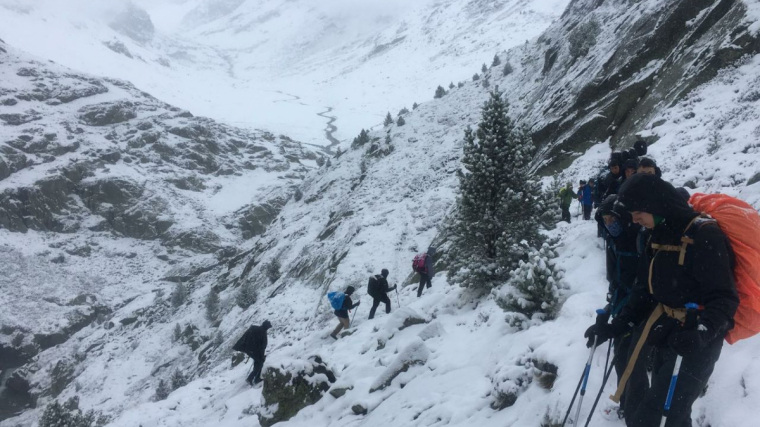 La neu ha emblanquinat les parts altes del Pirineu
