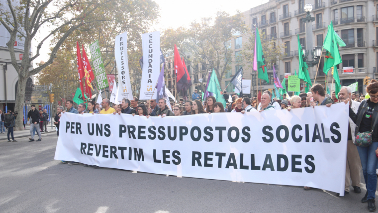 Manifestació docents