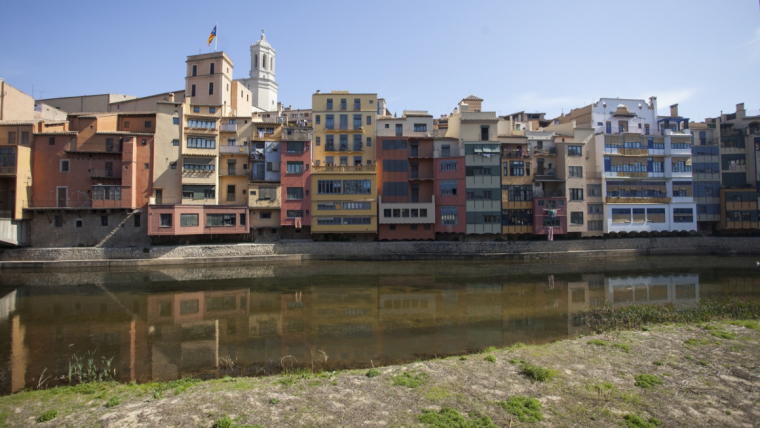 Imatge del riu Onyar al seu pas per Girona