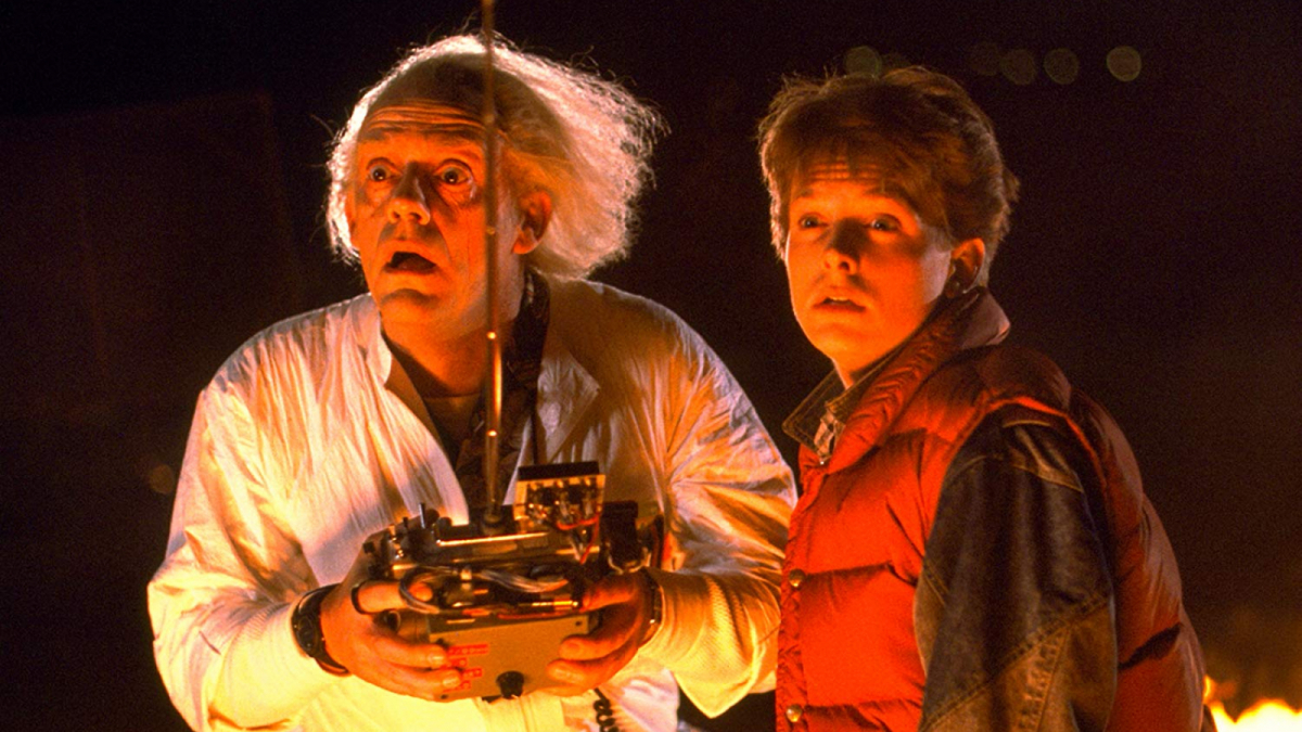 Christopher Lloyd y Michael J. Fox en 'Regreso al futuro' (1985)