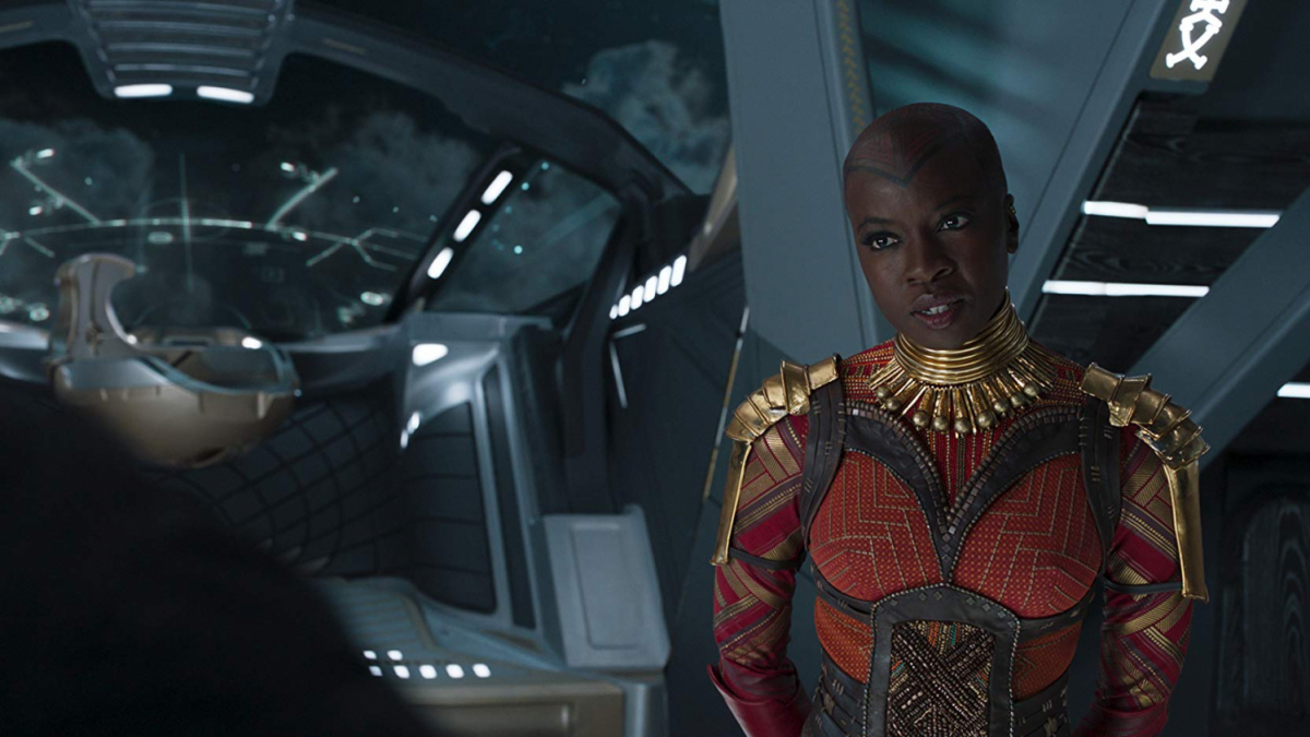 Danai Gurira como Okoye en 'Black Panther' (2018)