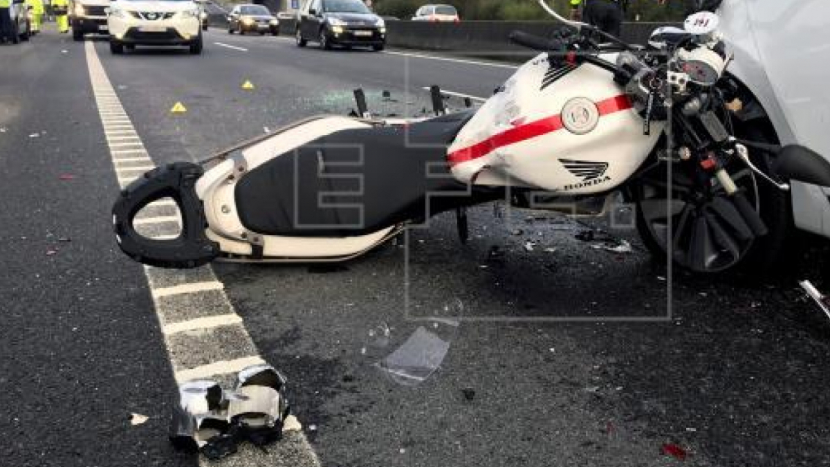Imatge accident moto