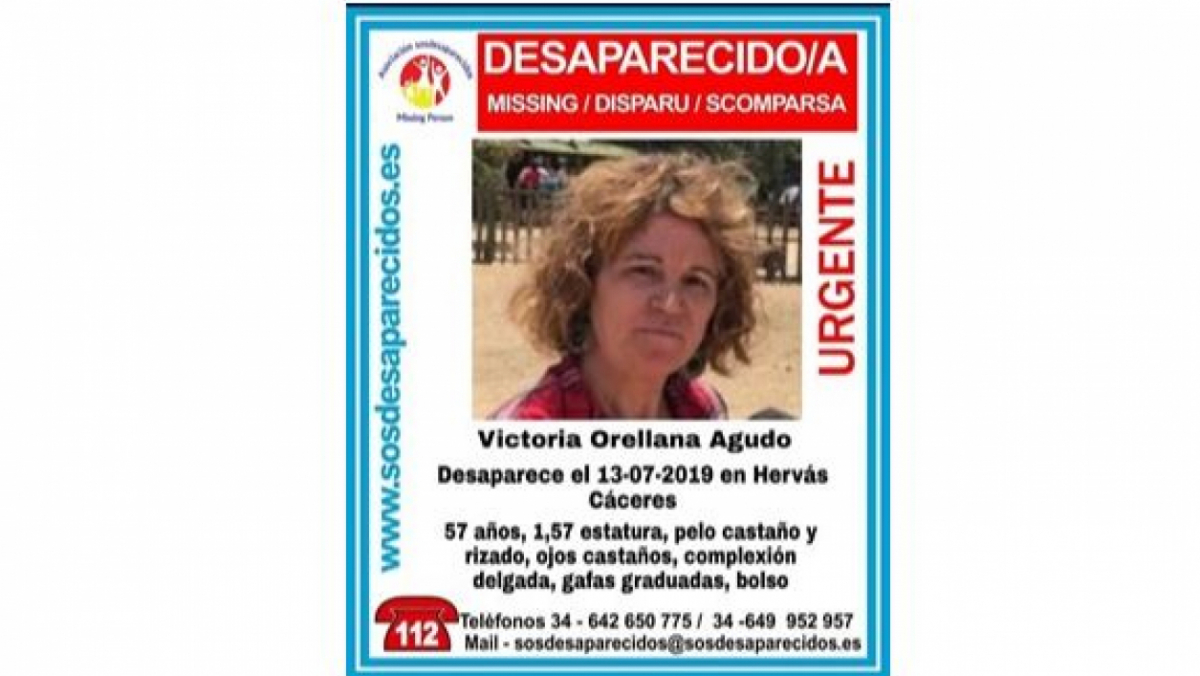 La Guardia Civil ha solicitado colaboración ciudadana para encontrar a Victoria Orellana Agudo