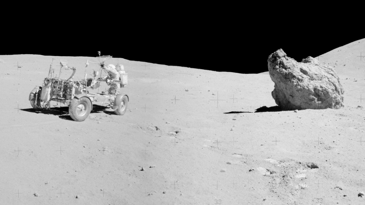 Una de les recents imatges de les missions Apol·lo a la Lluna.