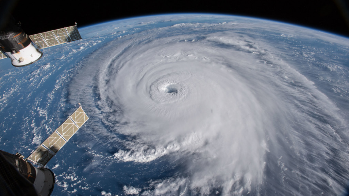 Imatge de l'huracà Florence vist des de l'espai