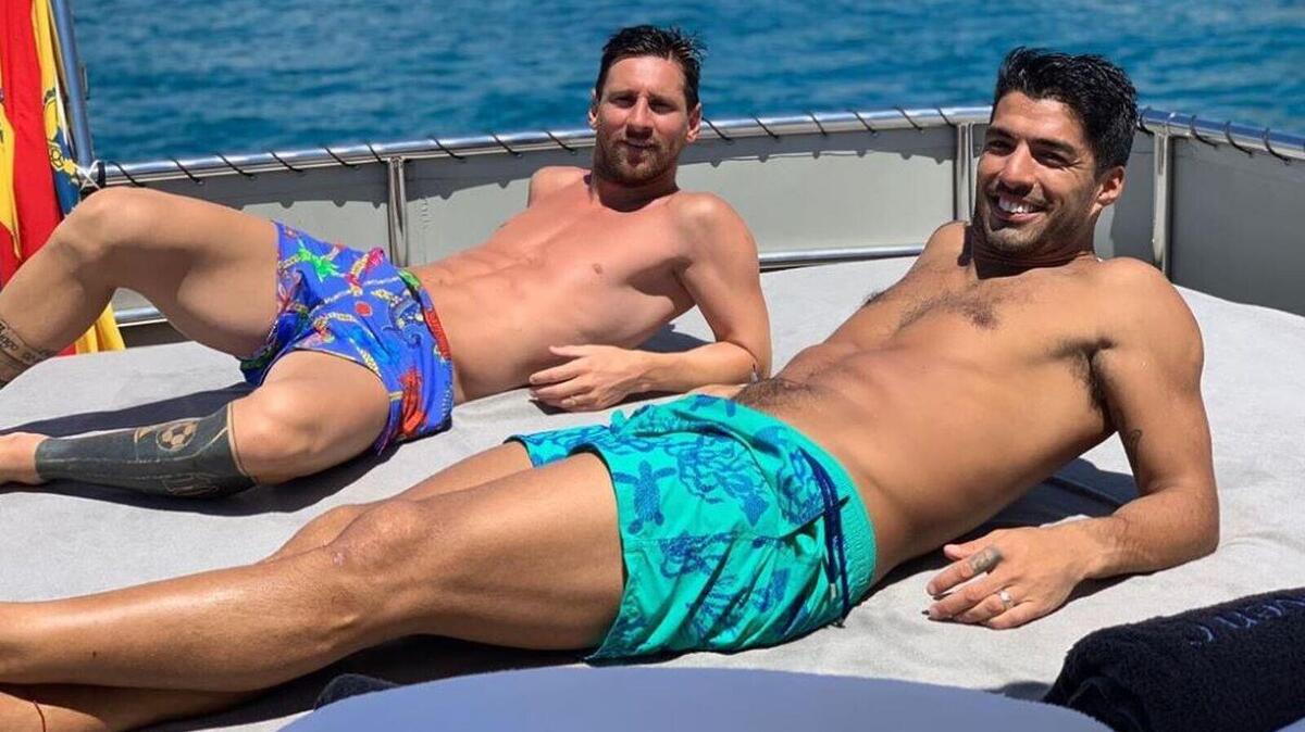 Leo Messi i Luis Suárez en el iot 'Seven C'