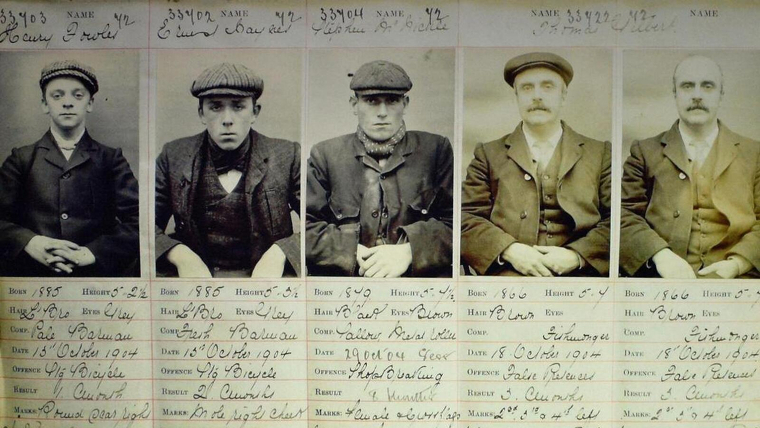Ficha de algunos miembros de los 'Peaky Blinders'.
