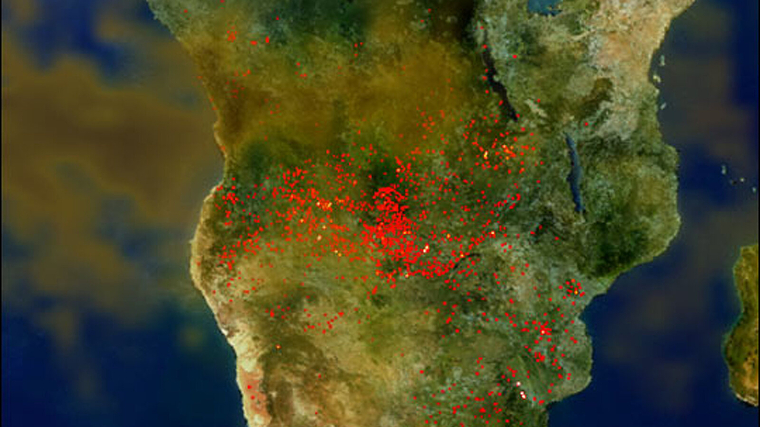 Incendios en África