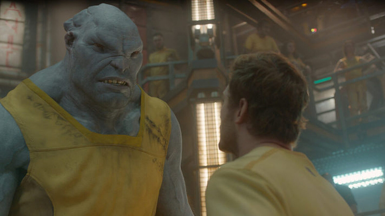 La breve aparición por CGI de Fillion en 'Guardianes de la Galaxia' (2014)