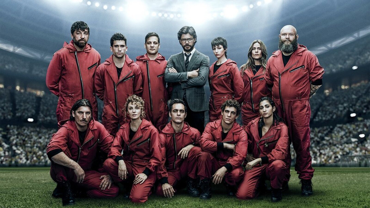 La imagen promocional del elenco cual equipo de fútbol