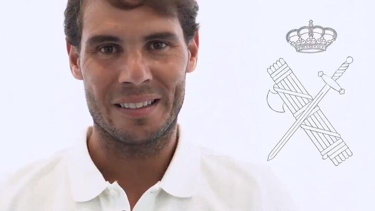 Rafa Nadal apareix en un vídeo promocional de la Guàrdia Civil
