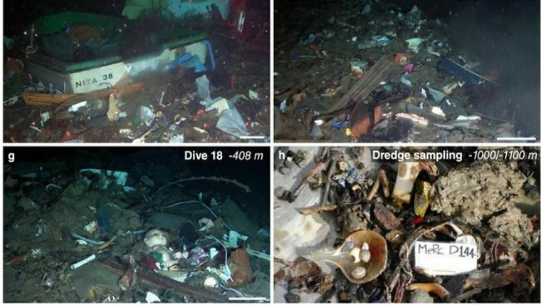 Recull d'imatges d'alguns dels objectes trobats al fins marí