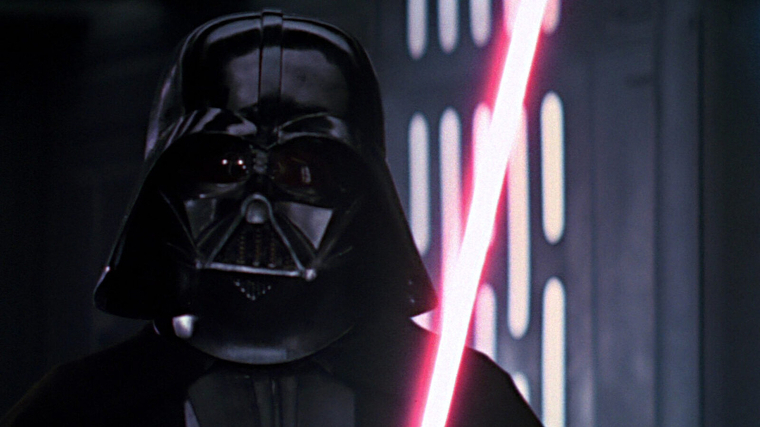 Darth Vader (David Prowse) en 'Una nueva esperanza', de George Lucas, 1977