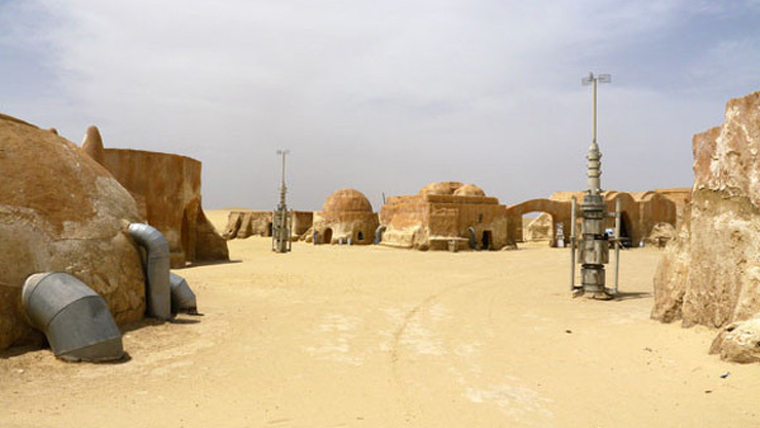 El barrio de Mos Esley en Tatooine