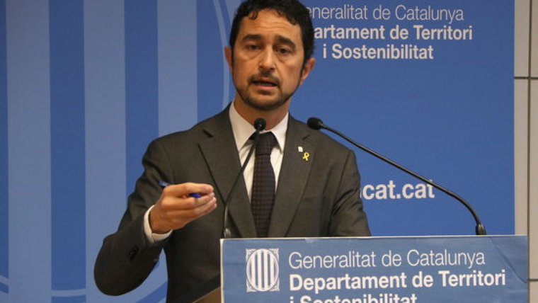 El conseller de Territori i Sostenibilitat, Damià Calvet