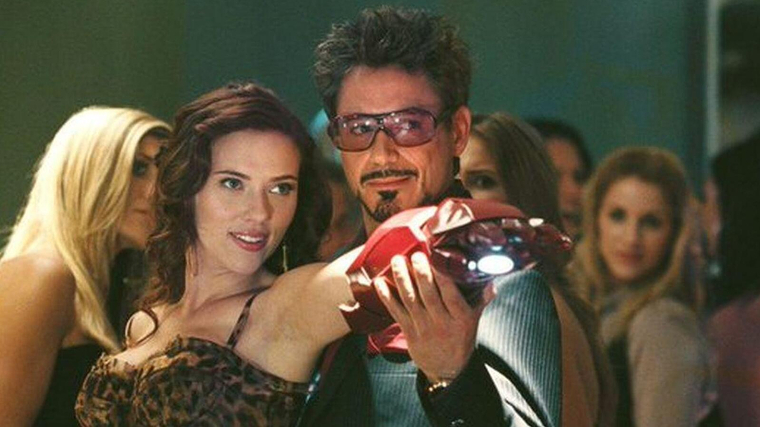 Romanoff y Stark pasándoselo en grande en 'Iron Man 2'