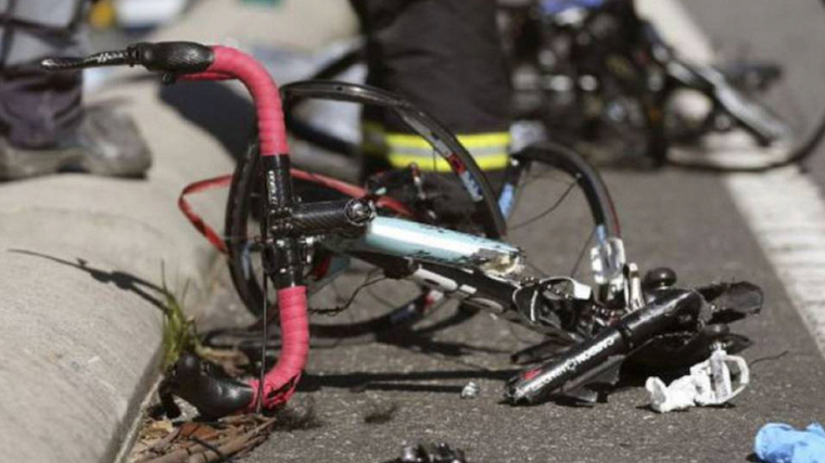 Imatge d'arxiu d'un accident de bicicleta.