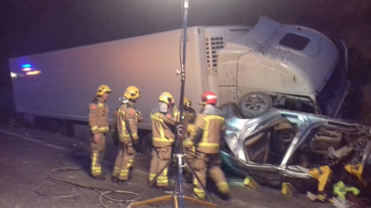 Imatge de l'accident, a la carretera C-12