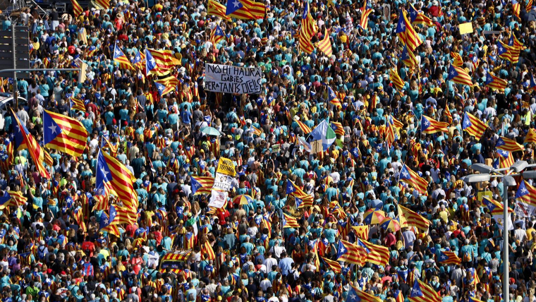 Consulta aquí les imatges de la manifestació de Diada d'aquest 2019 a Barcelona.