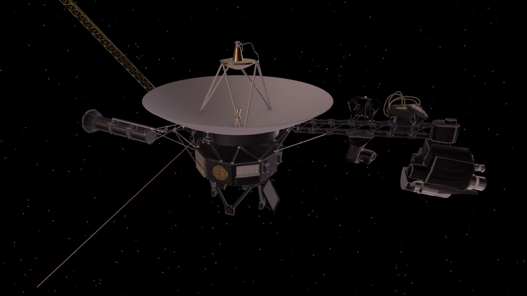 Reproducció artística de l'aspecte de les sondes Voyager