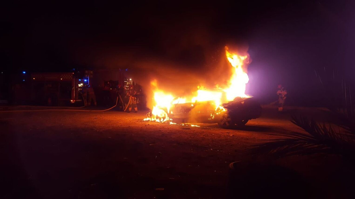 Incendi d'un vehicle en CastellÃ³
